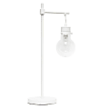 Lalia Home 1-Light Beacon Table Lamp, 24"H, Clear Shade/White Base 1 thumbnail image
