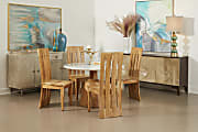 Coast to Coast Bancroft Marble Round Dining Table, 30”H x 46”W x 46”D, White 1 thumbnail image