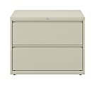 WorkPro® 36"W x 18-5/8"D Lateral 2-Drawer File Cabinet, Putty 1 thumbnail image