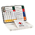 First Aid Only 16-Unit First Aid Kit, 2 3/8"H x 6 5/16"W x 9"D, White