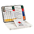 First Aid Only 16-Unit First Aid Kit, 2 3/8"H x 6 5/16"W x 9"D, White 1 thumbnail image