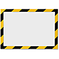 DURABLE® DURAFRAME® SECURITY Self-Adhesive Magnetic Letter Sign Holder - Holds Letter-Size 8-1/2" x 11" , Yellow/Black, 2 Pack 1 thumbnail image