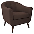 Lumisource Accent Chair, Rockwell, Espresso/Brown
