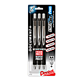 Pentel EnerGel PRO Pigment Gel Pens, Medium Point, 0.7 mm, Black Barrel, Black Ink, Pack Of 3 1 thumbnail image