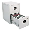 SentrySafe® FIRE-SAFE® 2-Drawer Vertical File Cabinet, 28"H x 17 1/4"W x 23 1/4"D, Gray 1 thumbnail image