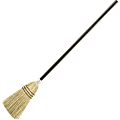 Rubbermaid Commercial Wood Handle Lobby Corn Broom - Corn Fiber Bristle - 12" Brush Face - 8" Overall Length - Wood Handle - 1 Each 1 thumbnail image
