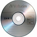 Verbatim CD-R 700MB 52X with Branded Surface - 30pk Spindle - 700MB - 30 Pack
