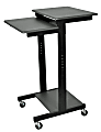 Luxor 24"W Adjustable-Height Presentation Workstation, 45"H x 31"W x 24"D, Gray