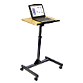 H. Wilson Portable Adjustable-Height Lectern, Black/Red Oak 1 thumbnail image