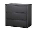 WorkPro® 42"W x 18-5/8"D Lateral 3-Drawer File Cabinet, Black