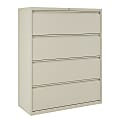 WorkPro® 42"W x 18-5/8"D Lateral 4-Drawer File Cabinet, Putty 1 thumbnail image