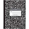 Roaring Spring Composition Book, Wide-Ruled, 50-Sheets, 7 1/2" x 9 3/4", Black/White Marble