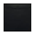 LUX Square Envelopes, 9 1/2" x 9 1/2", Gummed Seal, Midnight Black, Pack Of 500