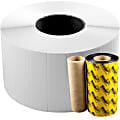 Wasp WPL606 Quad Pack Label - "4" x 2" Length - Thermal Transfer - 3000 / Roll - 4 Roll