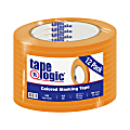 Tape Logic® Color Masking Tape, 3" Core, 0.25" x 180', Orange, Case Of 12