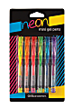 Office Depot® Brand Mini Gel Ballpoint Pens, Fine Point, 0.7 mm, Assorted Neon Colors, Pack Of 6 1 thumbnail image