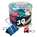 OIC® Assorted Binder Clips, Assorted Sizes, Assorted Colors, Pack Of 30