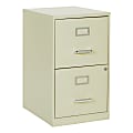 Office Star™ 20"D Vertical 2-Drawer Locking File Cabinet, Tan