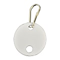 STEELMASTER® Snap-Hook Peg-Style Key Tags, White, Pack Of 20