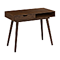 Bush Furniture Nora 40"W Writing Desk, Dark Walnut, Standard Delivery