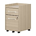 South Shore Helsy 15-1/2"W x 18-1/4"D Lateral 2-Drawer Mobile File Cabinet, Soft Elm
