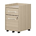 South Shore Helsy 15-1/2"W x 18-1/4"D Lateral 2-Drawer Mobile File Cabinet, Soft Elm 1 thumbnail image