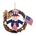 Amscan Patriotic Uncle Sam Wreath, 20", Multicolor 1 thumbnail image