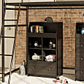 Ameriwood Home The Loft 24"W 1-Drawer Storage Tower, Black Oak