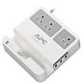 APC® 3-Outlet SurgeArrest Essential Surge Protector With 3 USB Ports, P3U3, 6', White 1 thumbnail image