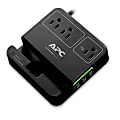 APC® 3-Outlet SurgeArrest Essential Surge Protector With 3 USB Ports, P3U3B, 6', Black 1 thumbnail image