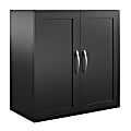 Systembuild Evolution Lory Framed 24"W Wall Cabinet, Black
