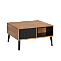 Sauder® Ambleside Modern Lift-Top Multi-Purpose Workspace Coffee Table, 17”H x 31-1/2”W x 21-7/8”D, Serene Walnut/Black 1 thumbnail image