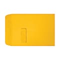 LUX #9 1/2 Open-End Window Envelopes, Top Left Window, Self-Adhesive, Sunflower, Pack Of 50