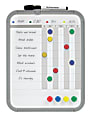 i.e.™ Chore Chart Magnetic Dry-Erase White Board, Covered Steel, 8 1/2" x 11", Gray, Plastic Frame 1 thumbnail image