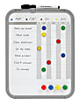 i.e.™ Chore Chart Magnetic Dry-Erase White Board, Covered Steel, 8 1/2" x 11", Gray, Plastic Frame 1 thumbnail image