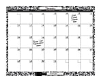 i.e.™ Monthly Planner Dry-Erase Board, 11" x 14", Coated Paper, White