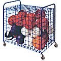 Champion Sports Full Size Lockable Ball Locker, Steel, 36"L x 24"W x 36"H, Blue 1 thumbnail image