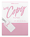 Office Depot® School Color Copy Paper, Pink, Letter (8.5" x 11"), 300 Sheets Per Pack, 20 Lb