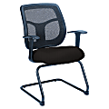 Raynor® Eurotech Apollo VMTG9900 Sled-Base Guest Chair, 36"H x 24"W x 20"D, Perfection Black Fabric