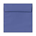 LUX Square Envelopes, 5 1/2" x 5 1/2", Peel & Press Closure, Boardwalk Blue, Pack Of 50
