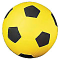 Champion Sports Coated High Density Foam Soccer Ball - 8.25" - Size 4 - High Density Foam (HDF) - Yellow, Black - 1  Each 1 thumbnail image