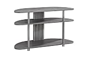 Monarch Specialties TV Stand, 3-Tier, For Flat-Panel TVs Up To 38", Gray 1 thumbnail image