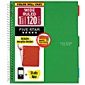 Five Star® Color Coded Notebook Plus Study App, 1 Subject, Wide Ruled, 8" x 10 1/2", Retro Green 1 thumbnail image