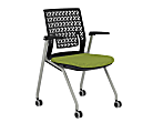 Mayline® Thesis Training Chairs, Flex, Expo Sprout/Gray, Set Of 2