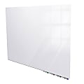 Ghent Aria Low Profile Glassboard, Non-magnetic, 48"H x 96"W, Horizontal, White