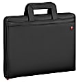 Wenger® Venture Zippered Presentation Padfolio, 13 13/16"H x 12 7/16"W x 3 1/8"D, Black