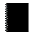 TF Publishing Undated Spiral Journal, 7" x 9", Black