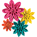 Teacher Created Resources Paper Flowers, Beautiful Brights, Pack Of 4 Paper Flowers 1 thumbnail image