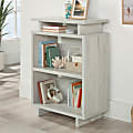 Sauder® Porto Palma Modern Engineered Wood Accent Storage Record Stand, 40-3/8”H x 28-3/4”W x 15-1/2”D , Haze Acacia®/Light Finish