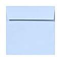 LUX Square Envelopes, 6 1/2" x 6 1/2", Peel & Press Closure, Baby Blue, Pack Of 1,000
